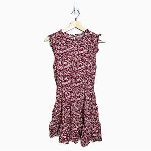 Liberty Love Red Floral Daisy Sleeveless Dress
